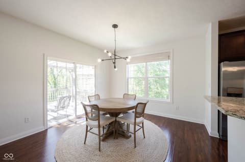 Dining room at 7401 Cassilly Court, Indianapolis, IN
