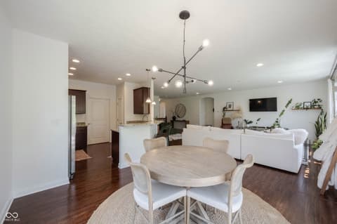 Dining room at 7401 Cassilly Court, Indianapolis, IN