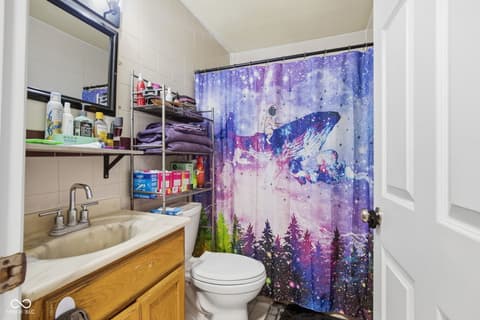 Bathroom at 1409 Geri Drive, Lebanon, IN