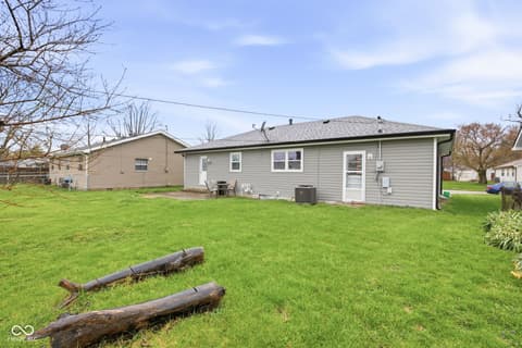 Backyard at 1409 Geri Drive, Lebanon, IN
