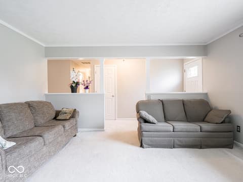 Living room at 6414 Marble Lane, Indianapolis, IN