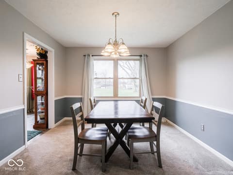 Dining room at 6414 Marble Lane, Indianapolis, IN