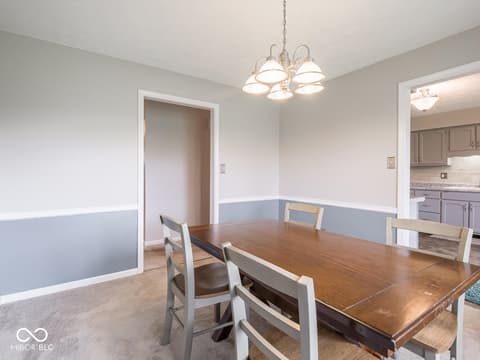 Dining room at 6414 Marble Lane, Indianapolis, IN