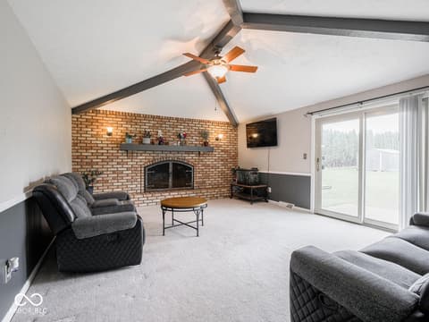 Living room at 6414 Marble Lane, Indianapolis, IN