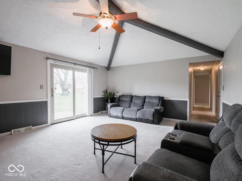 Living room at 6414 Marble Lane, Indianapolis, IN