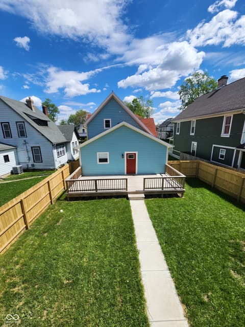 Backyard at 2226 Bellefontaine Street, Indianapolis, IN
