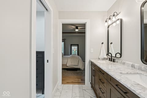 Primary bathroom at 649 Hamlet Drive, Avon, IN