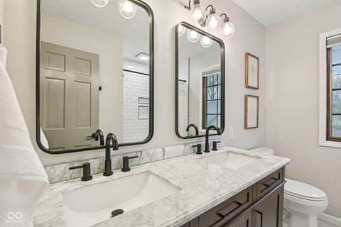 Bathroom at 649 Hamlet Drive, Avon, IN