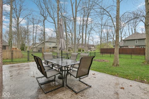 Outdoor living area at 649 Hamlet Drive, Avon, IN