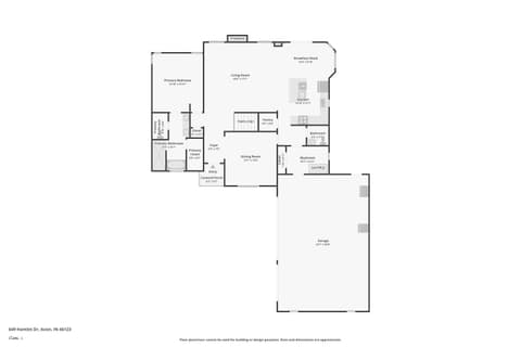 Floor Plan — 649 Hamlet Drive, Avon, IN