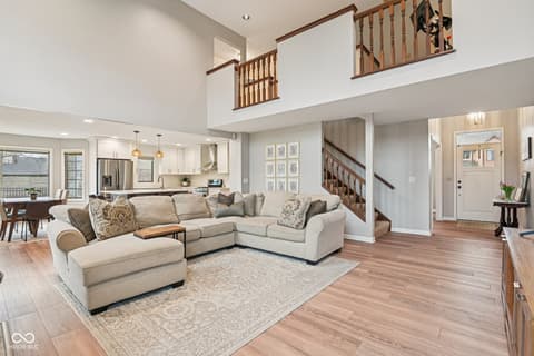 Living room at 649 Hamlet Drive, Avon, IN