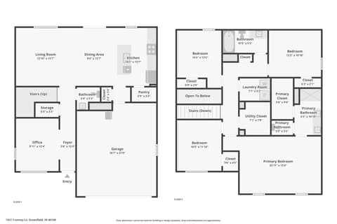Floor Plan — 1862 Downey Lane, Greenfield, IN