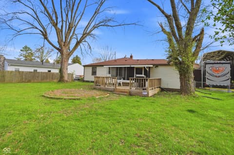 Backyard at 6330 E Raymond Street, Indianapolis, IN