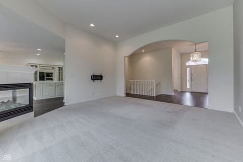 Living room at 3978 Brockton Manor South Drive, Greenwood, IN