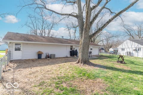 Backyard at 1204 Dusty Trail, Greenwood, IN