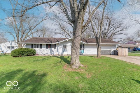 Front exterior at 1204 Dusty Trail, Greenwood, IN
