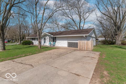 Front exterior at 1204 Dusty Trail, Greenwood, IN