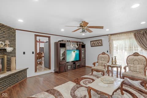 Living room at 157 E Hill Valley Drive, Indianapolis, IN