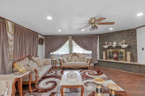 Living room at 157 E Hill Valley Drive, Indianapolis, IN