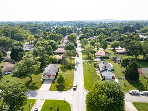 Aerial view at 157 E Hill Valley Drive, Indianapolis, IN
