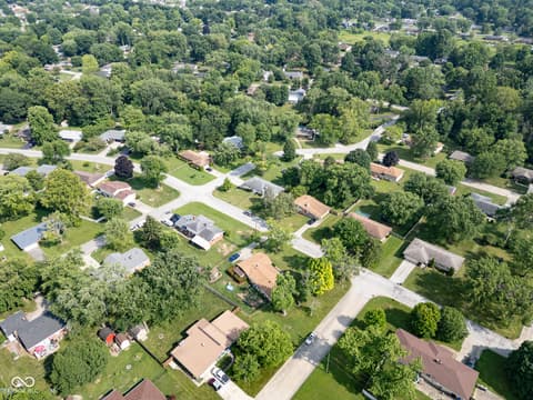 Aerial view at 157 E Hill Valley Drive, Indianapolis, IN