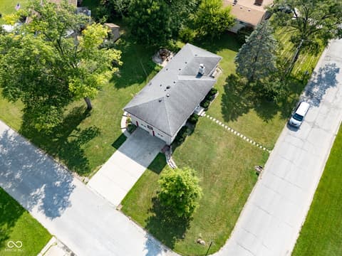 Aerial view at 157 E Hill Valley Drive, Indianapolis, IN