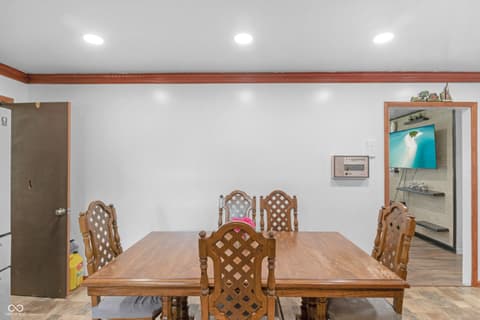 Dining room at 157 E Hill Valley Drive, Indianapolis, IN