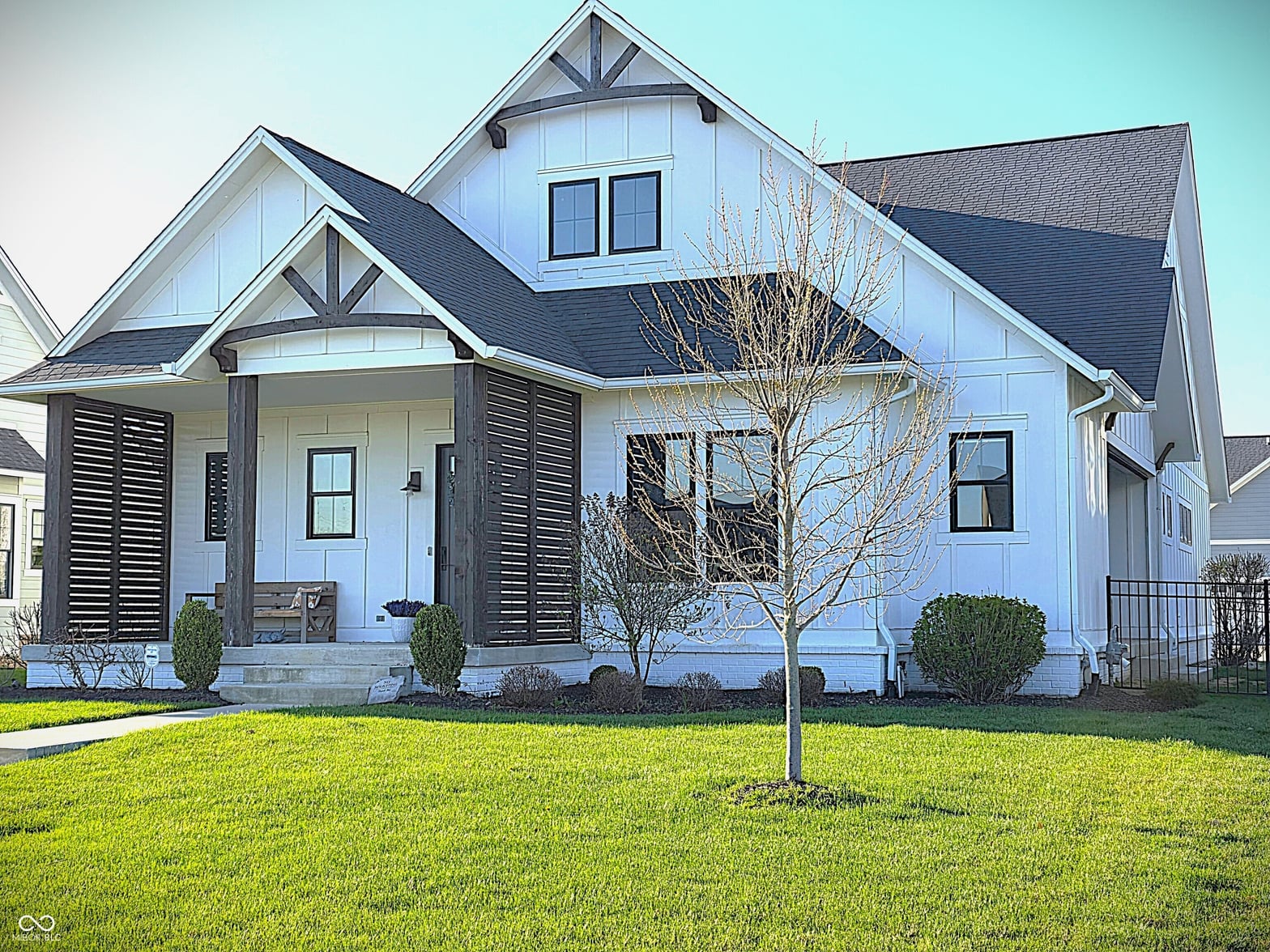 Front exterior at 499 Jacksons Grant Boulevard, Carmel, IN