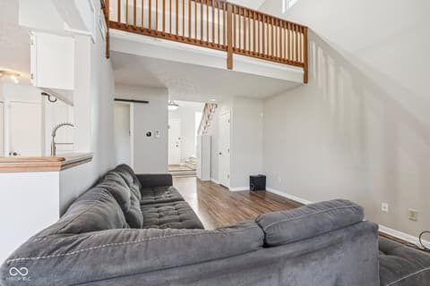 Living room at 7415 Charrington Court, Indianapolis, IN