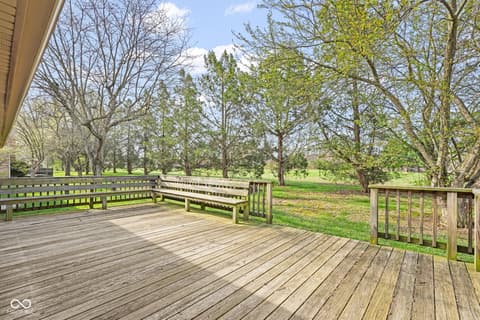 Outdoor living area at 5697 Ridge Hill Way, Avon, IN