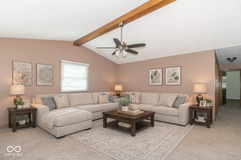 Living room at 143 E Elbert Street, Indianapolis, IN