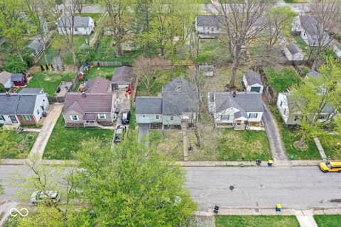 Aerial view at 5241 Primrose Avenue, Indianapolis, IN