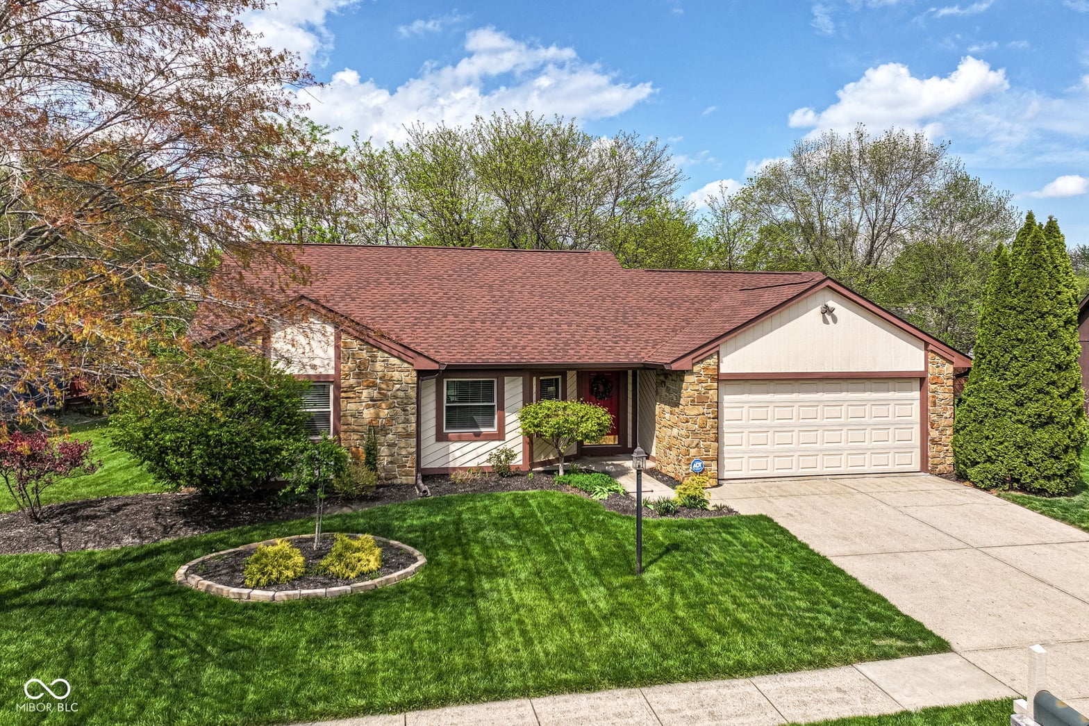 Front exterior at 7812 Hampton Place, Fishers, IN