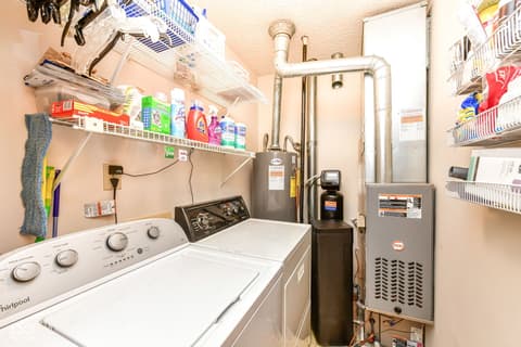 Laundry room at 7812 Hampton Place, Fishers, IN