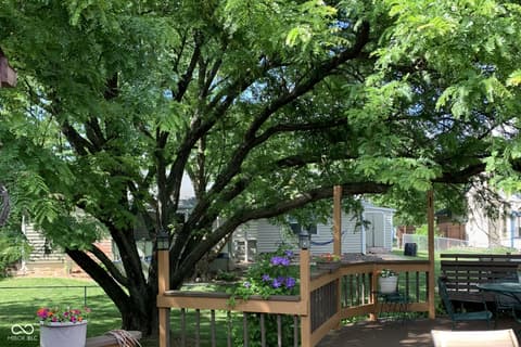Outdoor living area at 7812 Hampton Place, Fishers, IN