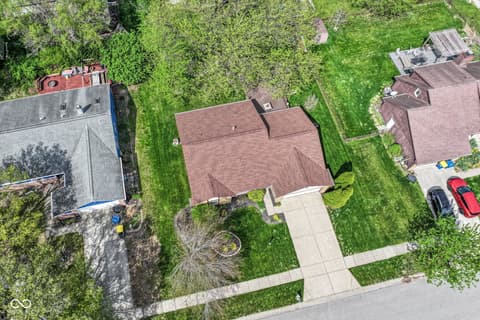 Aerial view at 7812 Hampton Place, Fishers, IN