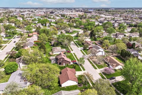 Aerial view at 7812 Hampton Place, Fishers, IN