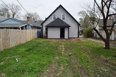 Backyard at 1434 Lee Street, Indianapolis, IN