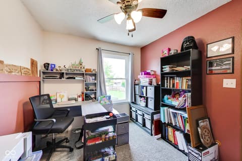 Home office at 106 Coralbury Court, Mooresville, IN