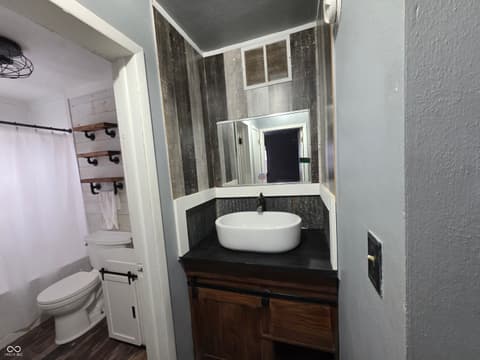 Bathroom at 604 N Carroll Drive, Westport, IN