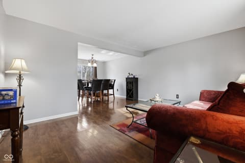 Living room at 9308 Thornwood Drive, Indianapolis, IN