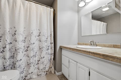 Bathroom at 9308 Thornwood Drive, Indianapolis, IN