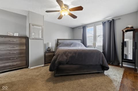 Primary bedroom at 9308 Thornwood Drive, Indianapolis, IN