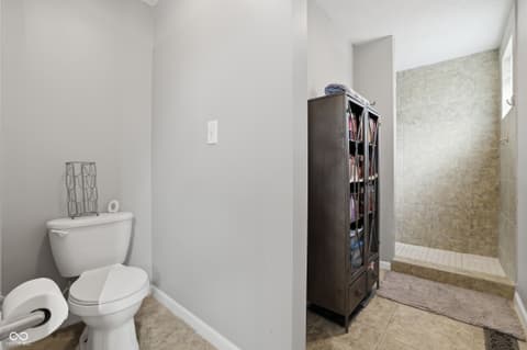 Primary bathroom at 9308 Thornwood Drive, Indianapolis, IN