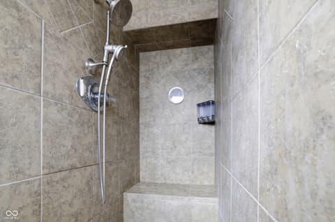 Primary bathroom at 9308 Thornwood Drive, Indianapolis, IN