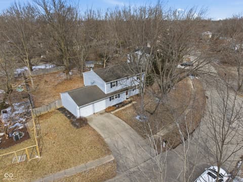 Aerial view at 9308 Thornwood Drive, Indianapolis, IN
