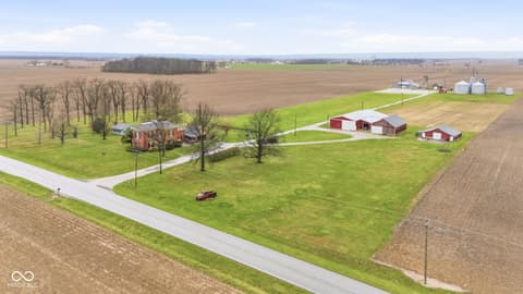 Aerial view at 7234 W 200 S, Jamestown, IN