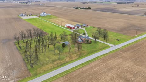 Aerial view at 7234 W 200 S, Jamestown, IN