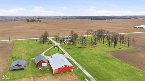 Aerial view at 7234 W 200 S, Jamestown, IN