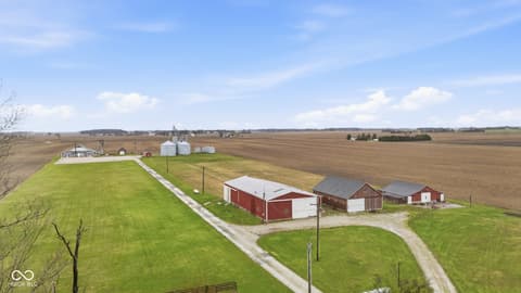 Aerial view at 7234 W 200 S, Jamestown, IN